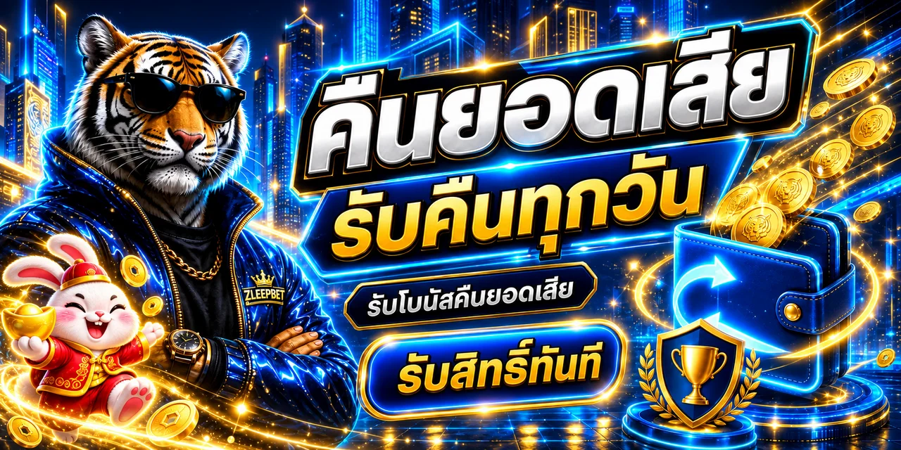 สล็อตออนไลน์ ZLEEPBET คืนยอดเสียพร้อมมาสคอตกระต่าย